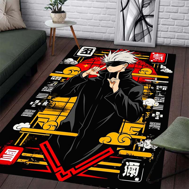 

Красивый ковер с узором Jujutsu Kaisen - Нескользящий кухонный и уличный ковер, Декор для дома и спальни, Подарок на день рождения 60x90cm