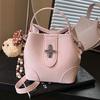 High-end Fashion Style Hand-held Shoulder Bag for Commuting and Cross-body Bucket Bag