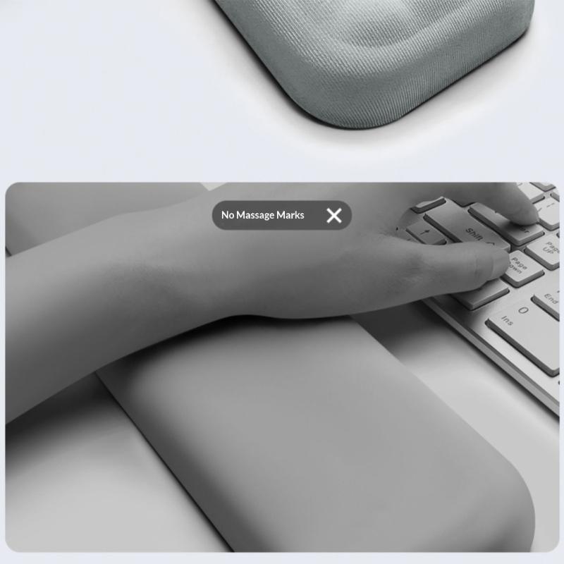 Gray Massage Texture Mouse Pad Keyboards Hand Rest Keyboards Wrist Rest Pad Wrist Support Computer for Rest