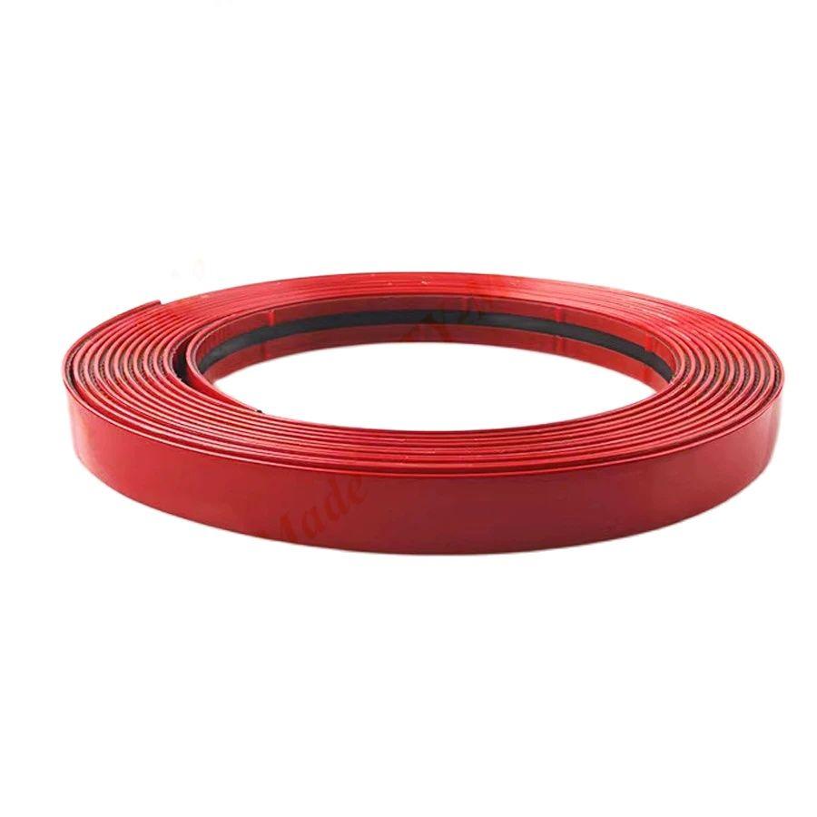 

3M/5M Хромированная полоса на кузов автомобиля, бампер, защитная молдинг-наклейка для дверей, стайлинг, декоративная наклейка, украшение для окон и дверей автомобиля 6 mm x3 m красный