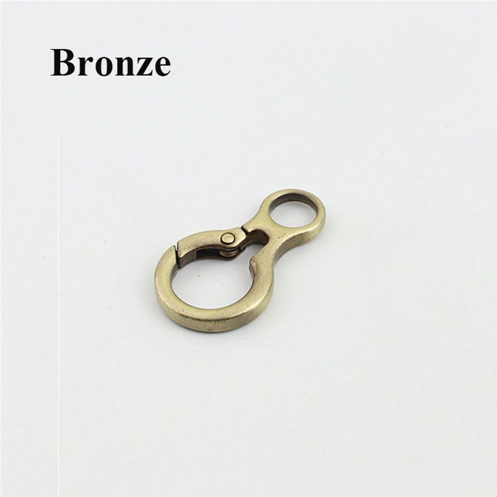 

8-словный кнопочный триггерный замок-защелка клипса пряжка для ремня сумки карабин кошельки сумки пружинные О-образные пряжки бронзовый