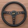 14Inch JDM Prototipo Black Edition Suede Leather Steering Wheel Sim Racing Sport Steering Wheel Auto Accessories