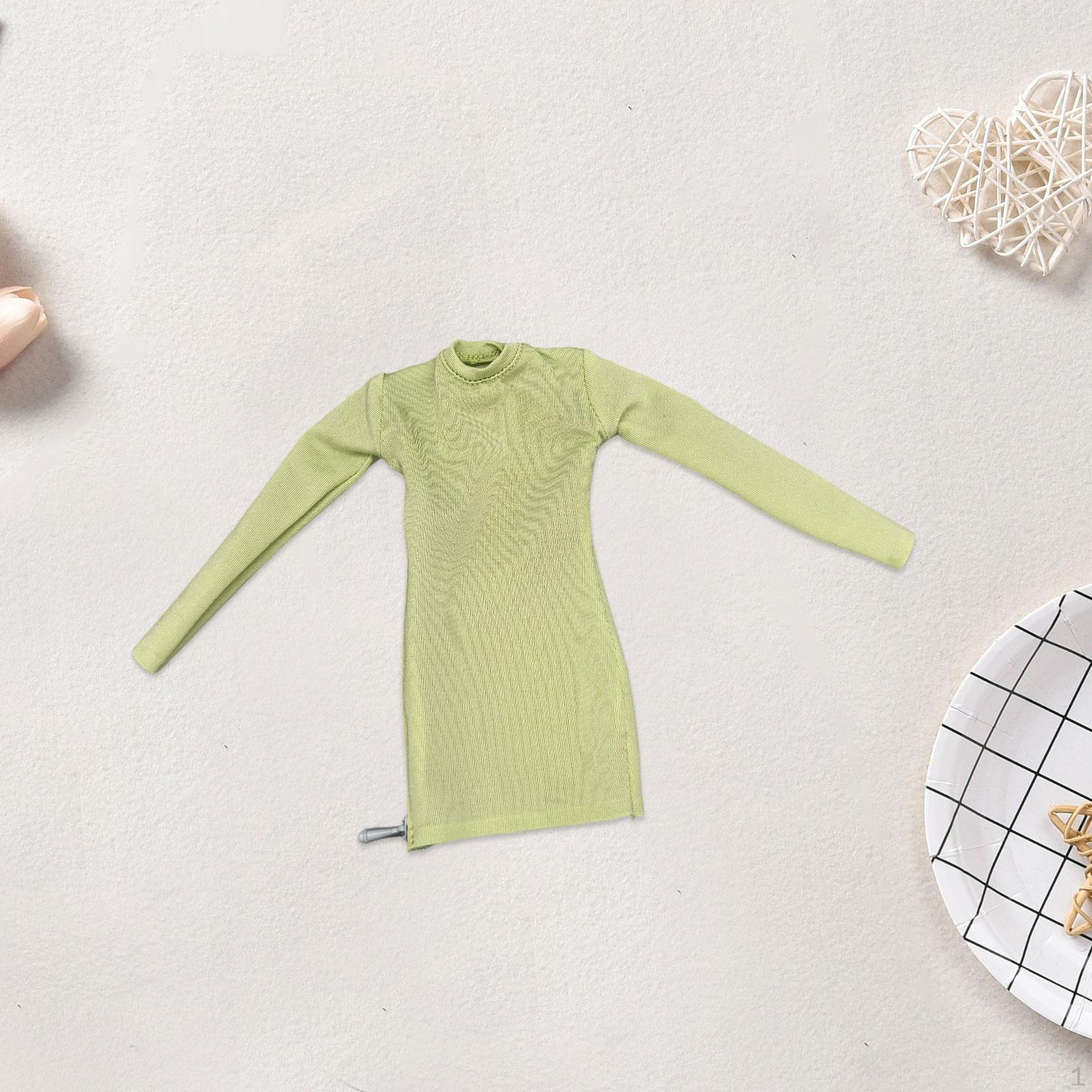 

1/6 Scale Collectible Woman Apparel for 12 Inch Action Figure Miniature Dress светло-зеленый