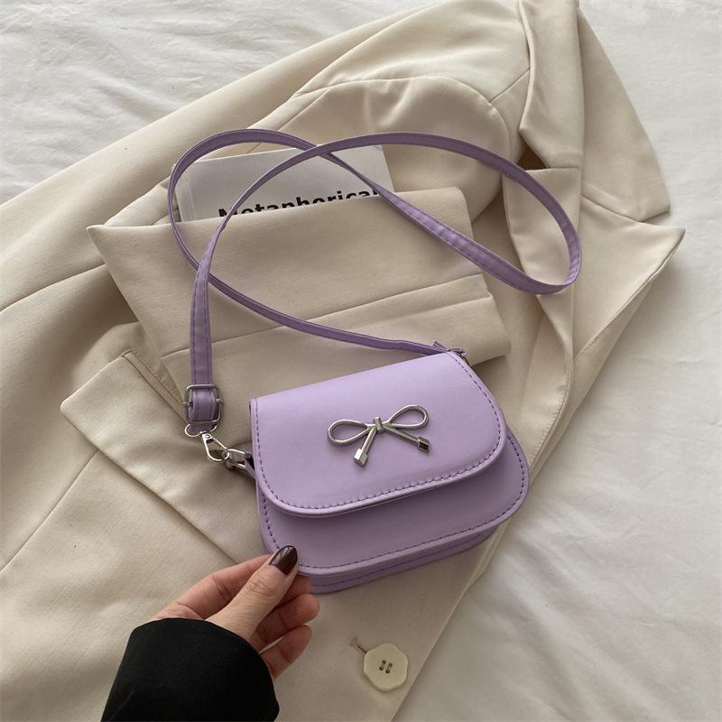 High-value Popular Bag 2025 New Women's Bag Temperament Bow Shoulder Bag Personalized Fashion Versatile Messenger Bag