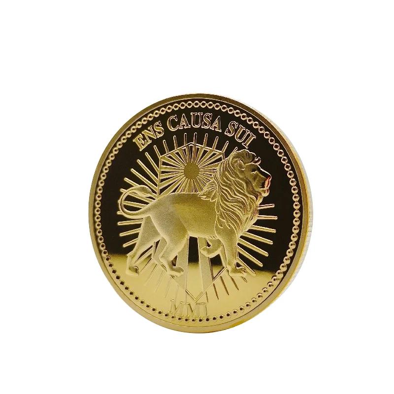 

1 шт. Быстрый Лев Золотые Монеты Джон Уик Киану Ривз Коллекционные Монеты Карта Номера Континенталя Фильмы