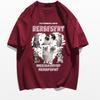 Pure cotton trendy brand high-end short-sleeved T-shirt women's summer new loose Korean version oversize couple 