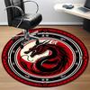 1pc Dragon YinYang Office Round Area Rug, Under Office Chairs Bedroom Living Room Home Decor, Room Deco, Available in Various Sizes