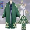 Roronoa One Piece Zoro Cosplay Costume Kimono Robe Full Suit Halloween Play Role