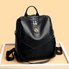 Women's Backpack PU Soft Leather Large Capacity Backpack Travel Bag