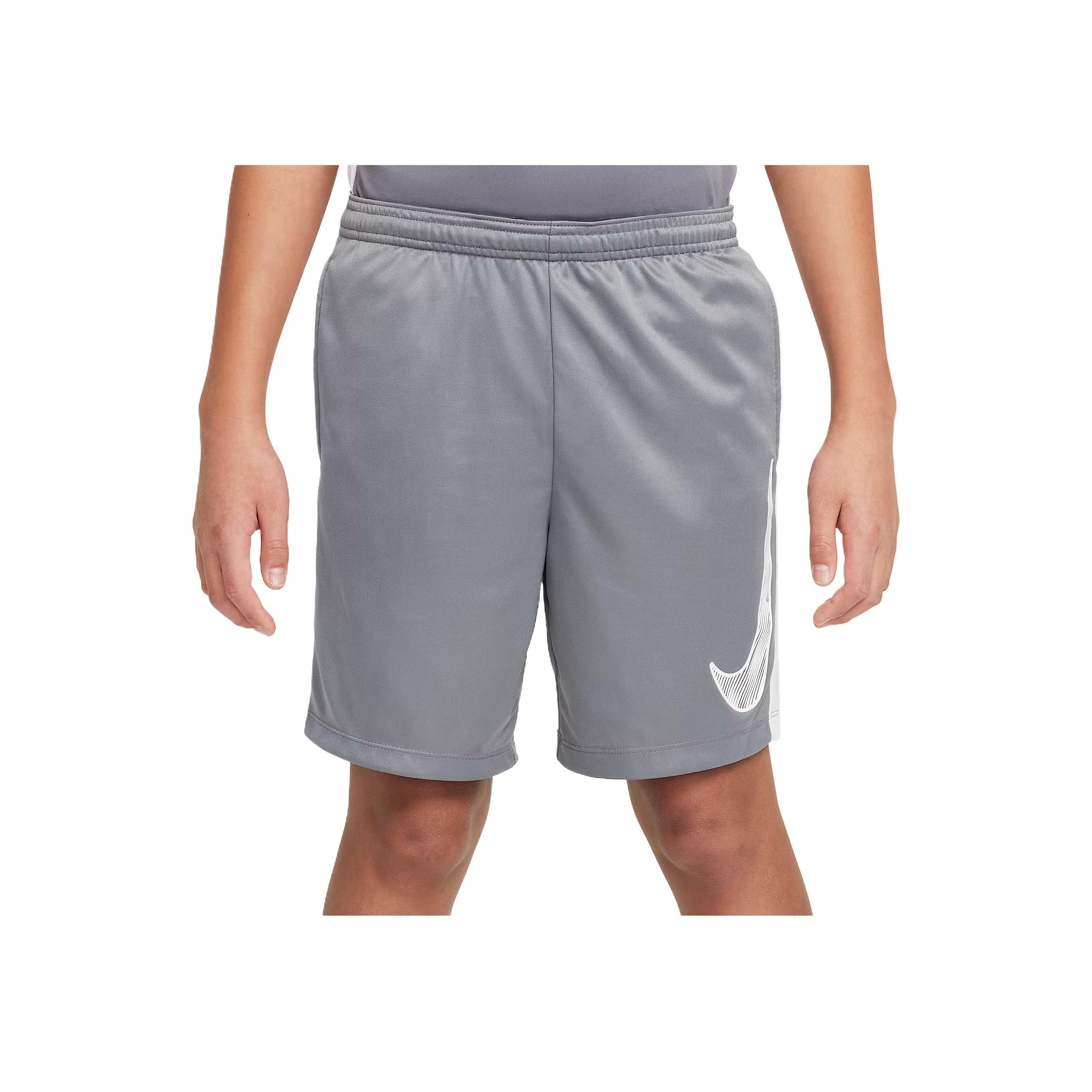 

Nike Dri-Fit Trophy 23 Simple Fashion Versatile Classic Solid Color Shorts Kids shorts Smoke-Gray HF8081-085 S