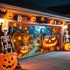 Eén Halloweentown Heks - Halloween Garagedeur Banner, Grote Stoffen Muurdecoratiezyc