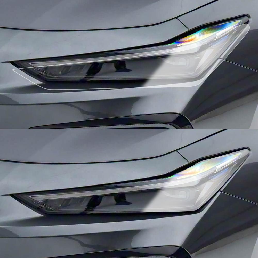 For Changan UNI-K UNI-V UNI-T 21-26 Smoke Black Car Headlight Protective Film TPU PPF High-Gloss Pre-cut Anti-Scratch Vinyl Film