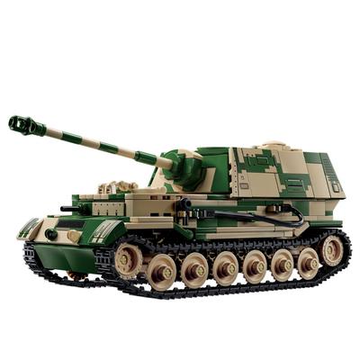 WO2 Militaire Leger Soldaten Tweede Wereldoorlog Jagdpanzer TIGER/P Tankvernietiger Bouwstenen Bakstenen Kinderen Doe-het-zelf Speelgoed Cadeau