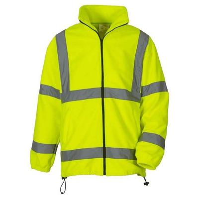 Unisex Adult Heavyweight Hi-Vis Fleece Jacket