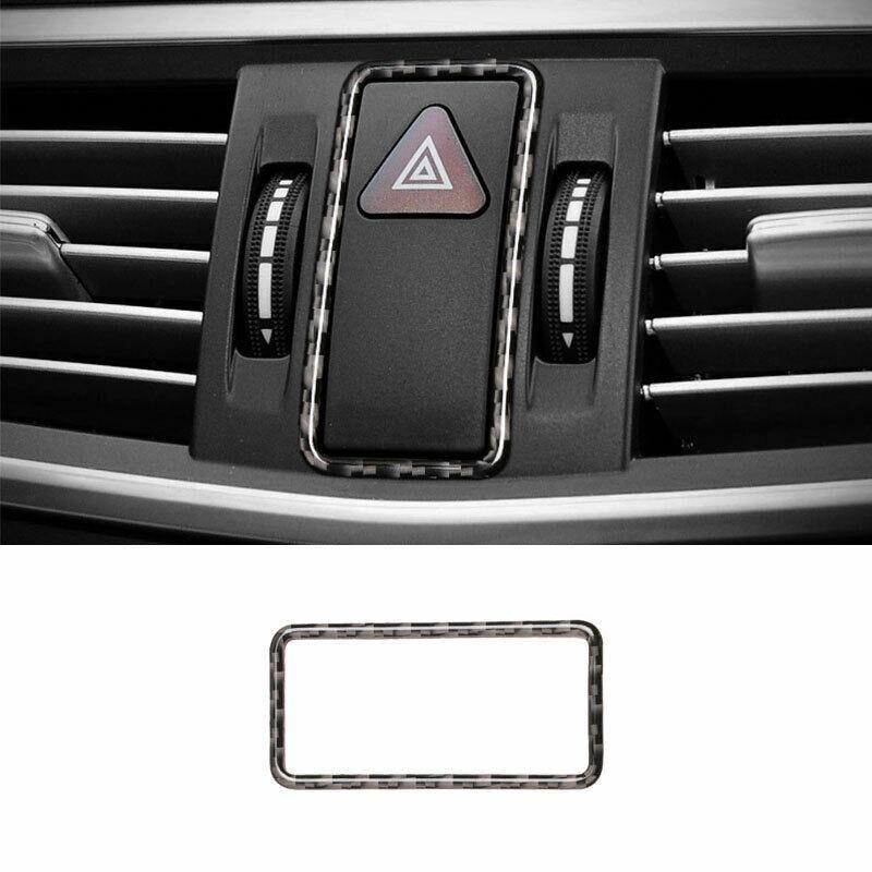 For Benz C W204 2008-10 Real Carbon Fiber Center Control Air Outlet Pulley Frame