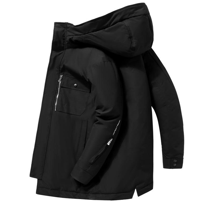 Giacca in Piuma d'Anatra Bianca di Alta Qualità Moda Nuovo Autunno e Inverno Ispessita con Cappuccio