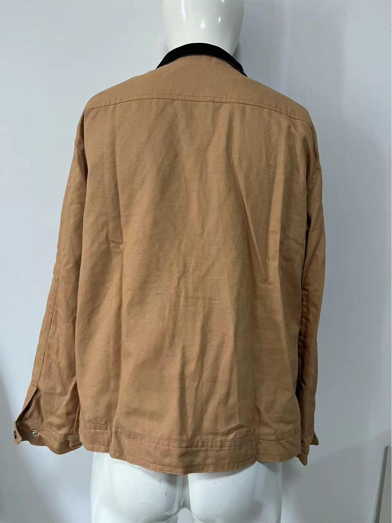 2024 Men's Color-Block Zipper Cardigan Jacket for Spring and Autumn