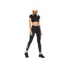 Reebok Solid Color Logo High Waist Sports Pants Women Bottoms Black H41357