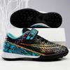 Children's Football Shoes Boys and Girls Velcro Primary School Students Broken Diced Training Shoes