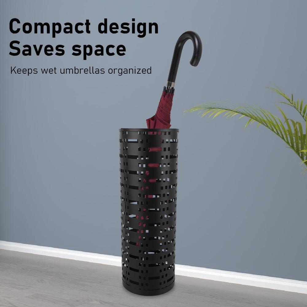 Hollow Umbrella Holder Round Umbrella Organizer Bin Free Standing Umbrella Holder For Entryway