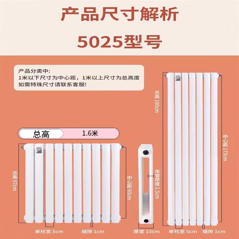 Dongfeier 5025 Steel Two-Column Hydronic Radiator