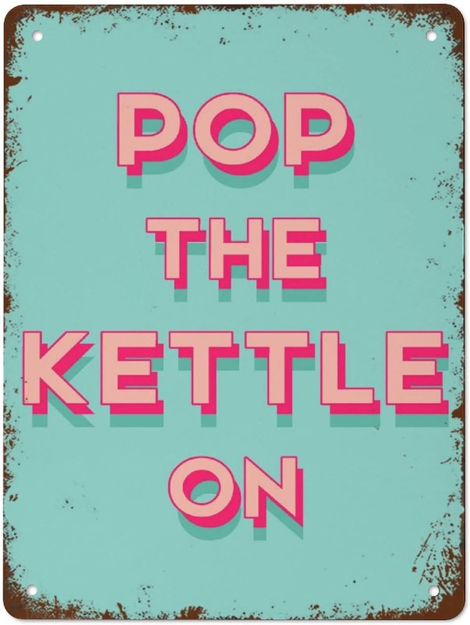 

e1Aluminium Metal Tin Sign Retro The Kettle On Retro Look Home Club Bar Wall Art Decoration Metal Tin Sign aluminum 20x30cm