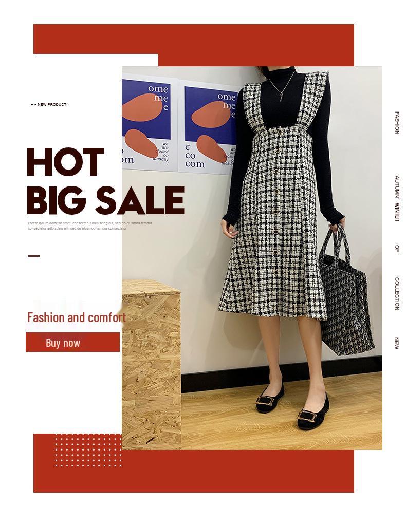 Plus Size Women's Square Toe Loafers with Buckle - Casual Flat Shoes for Spring & Autumn, Size 43