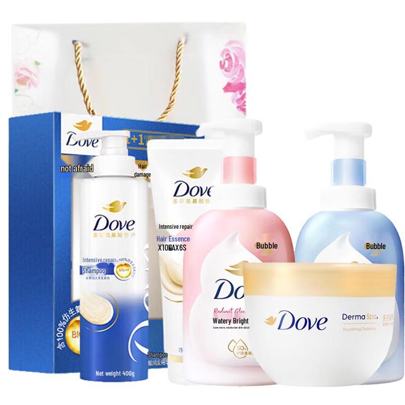 Dove Intensive Care 4-Piece Body Wash & Lotion Gift Set