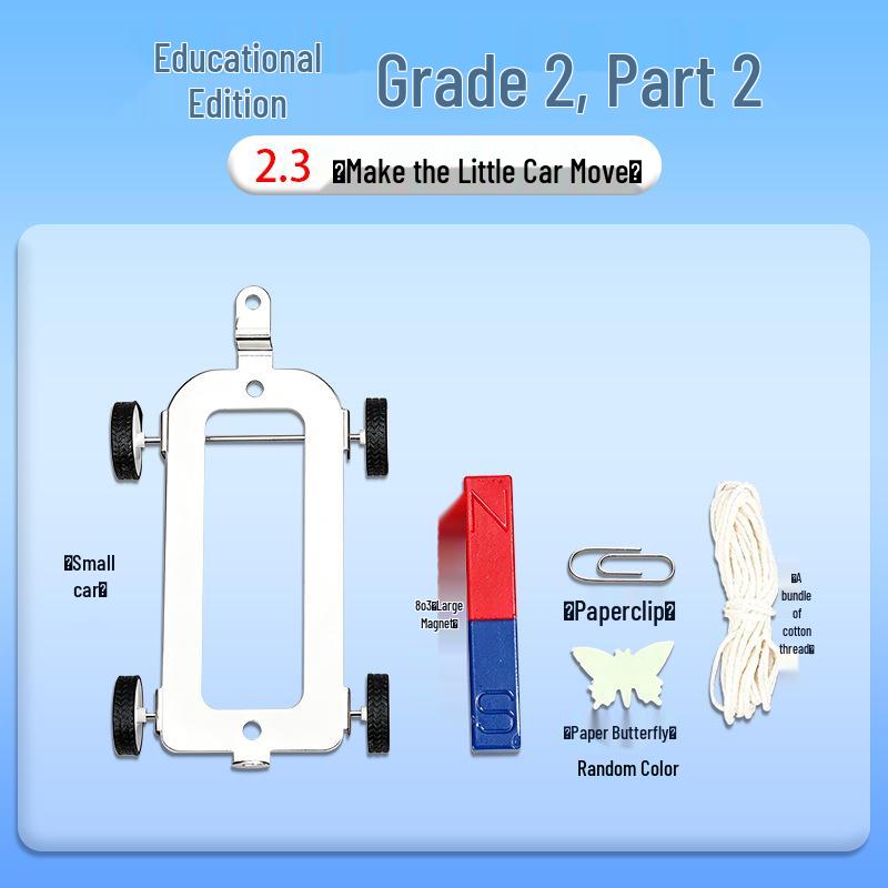 Grade 2 Science Experiment Kit: Magnet Equipment for Moving Small Cars