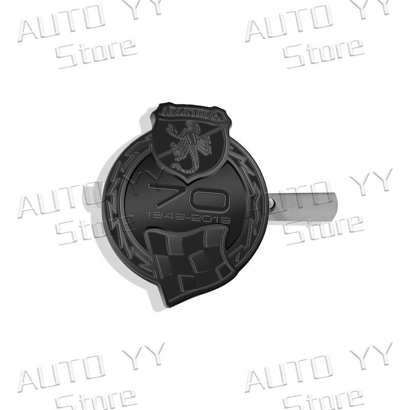 

3D Metal Car Decor 70 Anniversary Scorpion Vintage Logo Rear Trunk Sticker Front Grill Badge For Abarth 500 595 125 Punto Panda