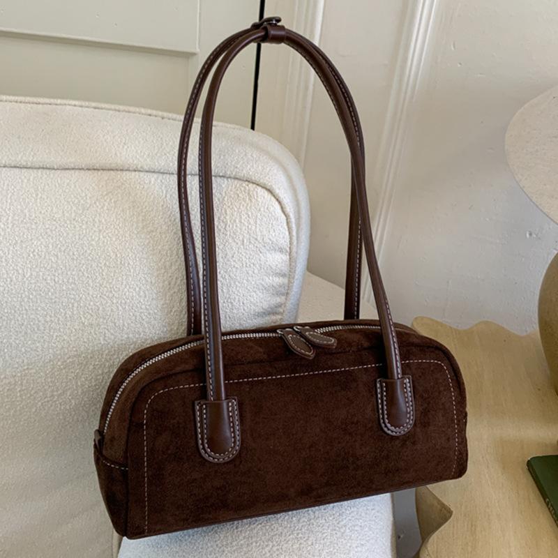 Retro Baguette Bag, Simple Pillow Bag, Simple Underarm Bag, Fashionable and Casual Single-shoulder Bag for Women