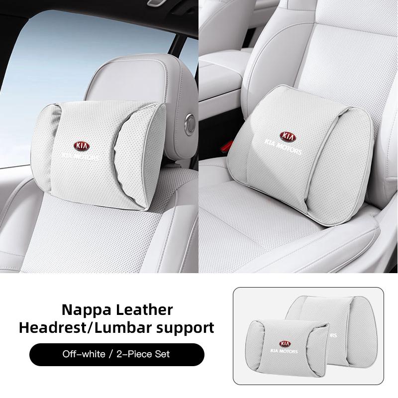 Car Headrest Neck Pillow Lumbar Cushion Set Breathable Soft For KIA K3 Sportage Carnival K5 Seltos Pegas KX1 EV5 Sonet EV6 K4 K8