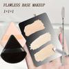 Stainless Steel Makeup Mixer Nail Art Polish Mixing Plate Foundation Eyeshadow Mixer Palette with Spatula Rod Beauty Tools
