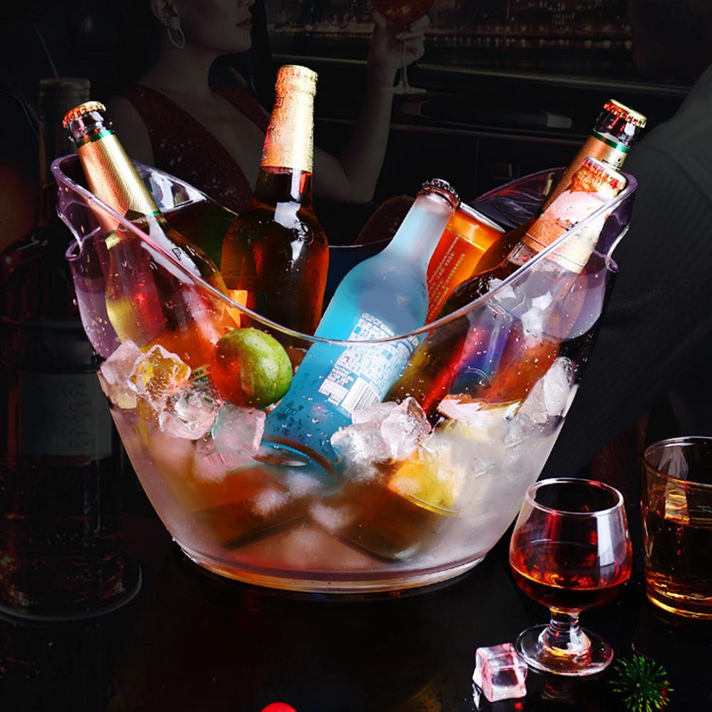 Akrylová nádoba na led Kbelík na šampaňské s rukojetí KTV Supplies