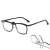 Stylish Magnifying Glasses with Blue Light Bifocal Magnifying Reading for Detailed Newspaper and Includes Case Flip-Up Blocking, Lenses, Glasses,