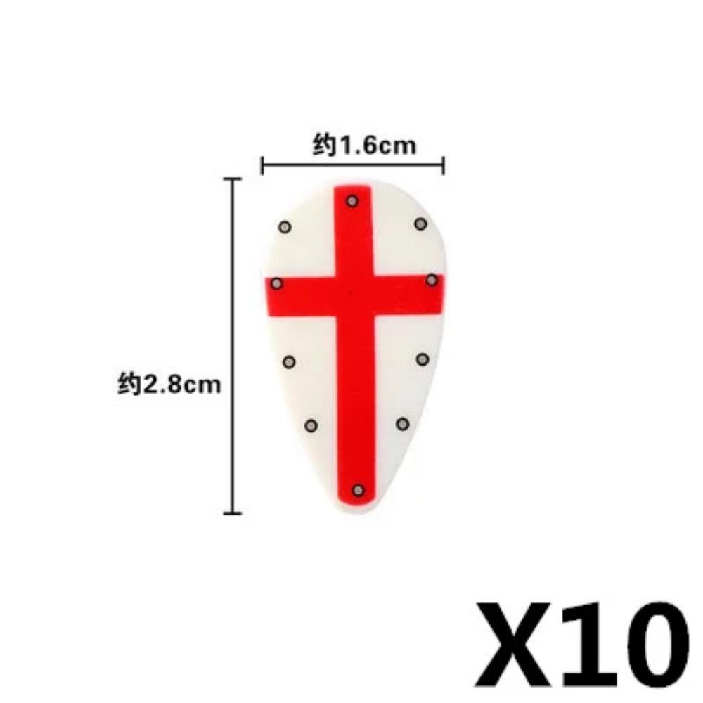 MOC Blocuri de Construcții Militare Figurine Soldați Medievali Accesorii Arme Leu Roșu Vultur Negru Cavaler Armură Scut Mini Cărămizi