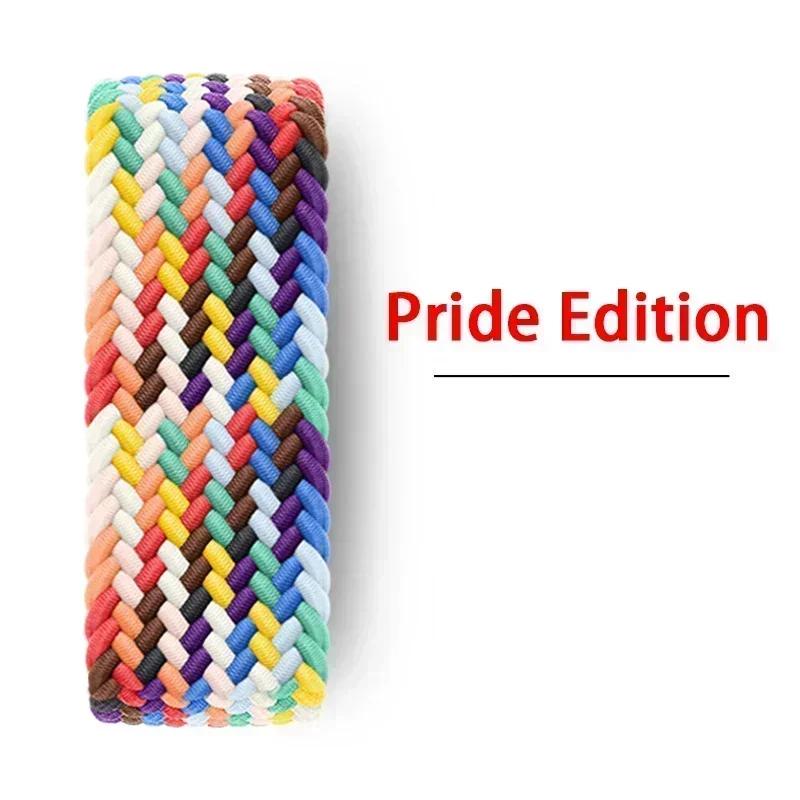 Braided Solo Strap For Apple Watch Band 45mm 49mm 44mm 42mm 41mm 40mm Nylon Correa Bracelet iWatch Series 9 7 SE 6 8 5 Ultra 4 3