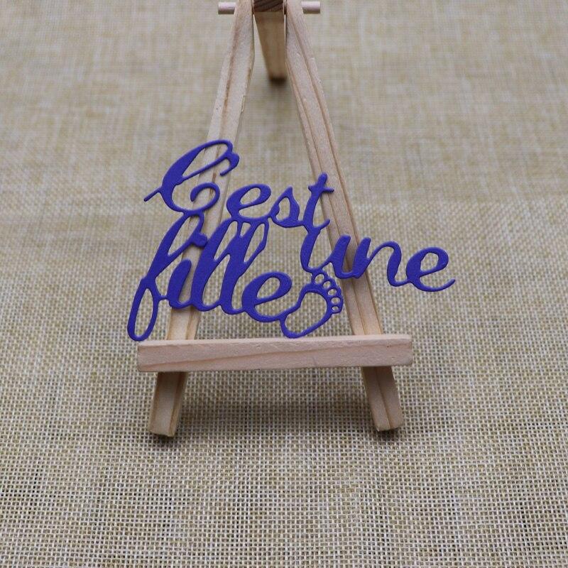 Rámec s otiskem stopy, písmeno, DIY kovová vyřezávací šablona, ​​šablona pro scrapbooking, reliéfní papír, přání, album.