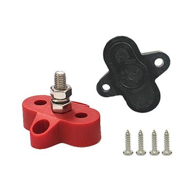Single/Dual Terminal Block Stud 12-48V Bus Bar Power Terminal Block Positive Negative Fixed Wiring Bolts For Truck Rv Boat