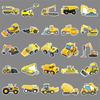 50 Construction Vehicle Graffiti Stickers for Kids' Decor & Journals