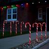 Festive Lights - Set Of 4 - Light Up Candy Cane Decorations - Electric Operated