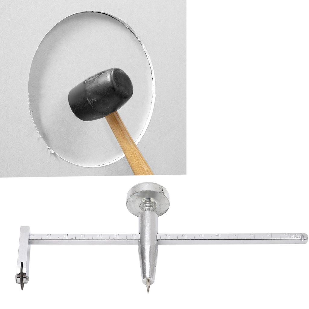 Dry Wall Circle Hole Cutter Steel Shaft Plasterboard Saw Adjustable Pivot Point Tools Circle Hole Cutter Round Hole Saw