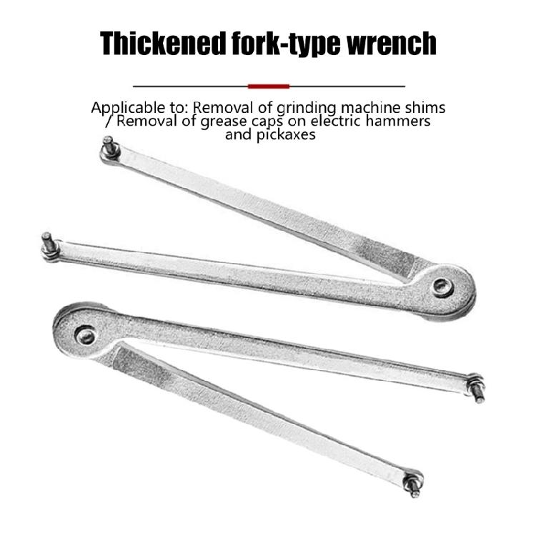 Professioneller Winkelschleifer Stift-Schlüssel Verstellbar 4mm Rundmutter Werkzeug Stahl 150mm Länge Stiftzange