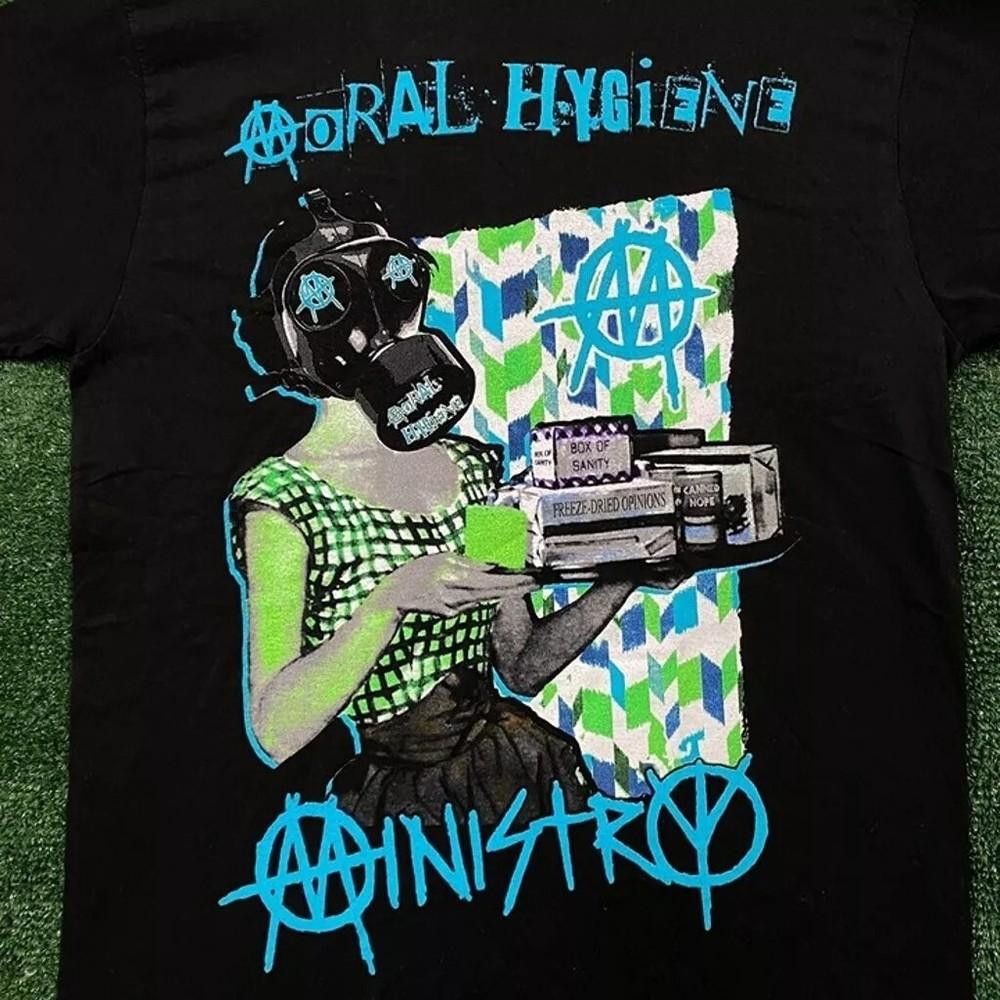 

Ministry Moral Hygiene Metal Black Short sleeve Band Unisex T-shirt Reprint Unisex T-Shirt L