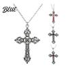 Alloy Gothic Necklace Retro Vintage Pendant Engraved Floral Unisex Jewelry