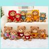 Teddy Bear Plush Stuffed Animal With Rose Fleece Pp Cotton For Kids Nursery Decor Gift