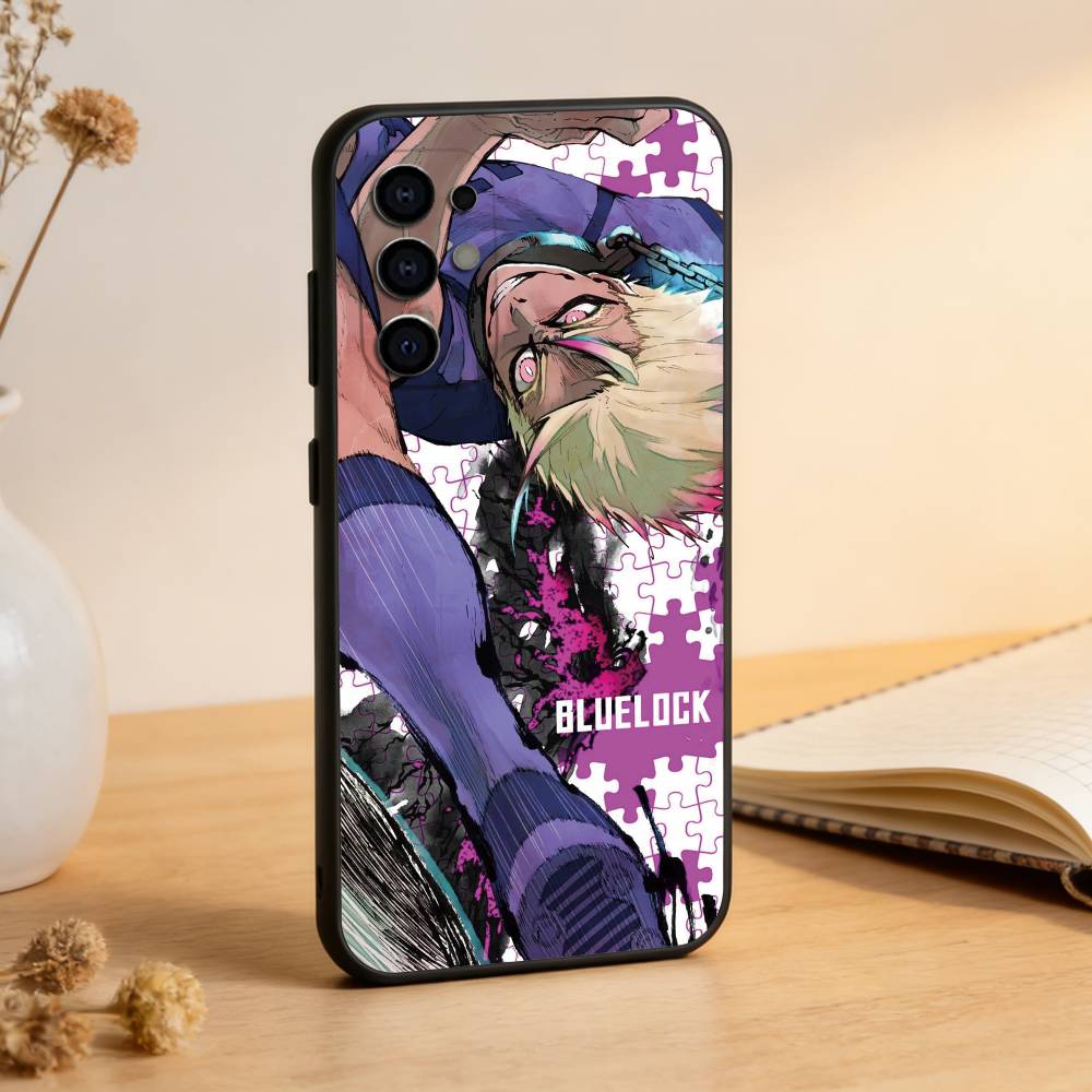 Blue Lock Shidou Ryusei Phone Case Black Silicone Soft For Samsung S25,S24,S21,S22,S23,S30,Ultra,S20,Plus,Fe,Lite Samsung S30plus5G