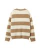 LMR Wappen Stripe Wool Boucle Pullover Knit Beige