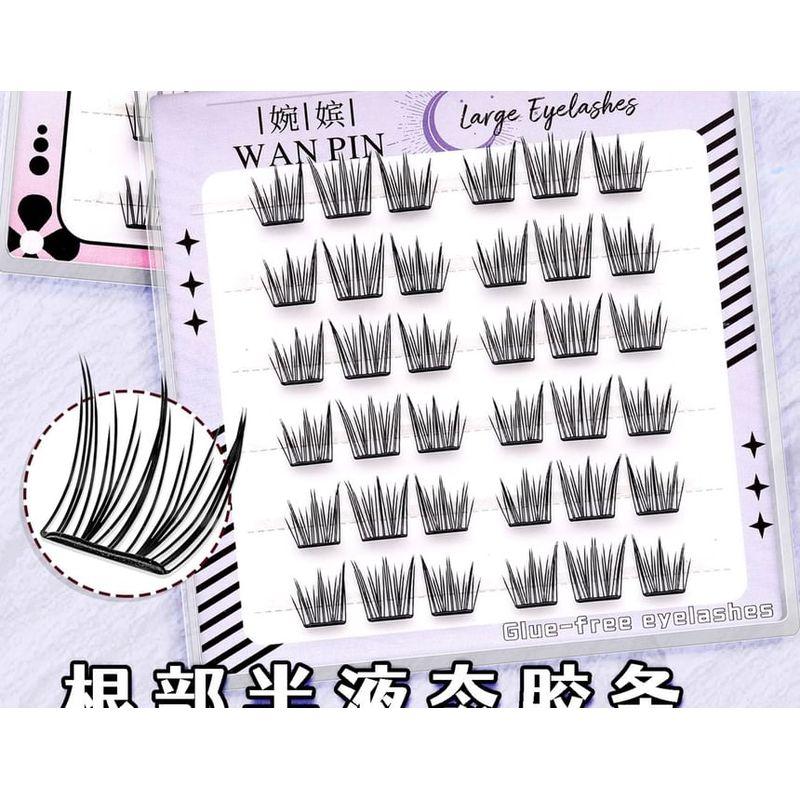 Mogugu - Kleberfreie Dichte / Natürliche Multipack-Wimpern-Cluster / Set