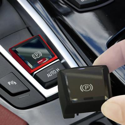 Auto Parkbremse P Knopf Schalter Abdeckung Handbremse für BMW 5er/6er Serie / X3 / X4 F10 F11 F18 F06 F12 F13 F25 F26 2014-2017